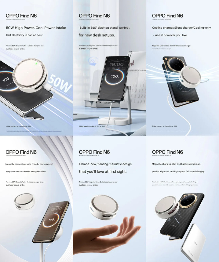 Oppo цэнэглэж бас хөргөдөг өвөрмөц соронзон цэнэглэгч танилцууллаа 6 Oppo цэнэглэж бас хөргөдөг өвөрмөц соронзон цэнэглэгч танилцууллаа