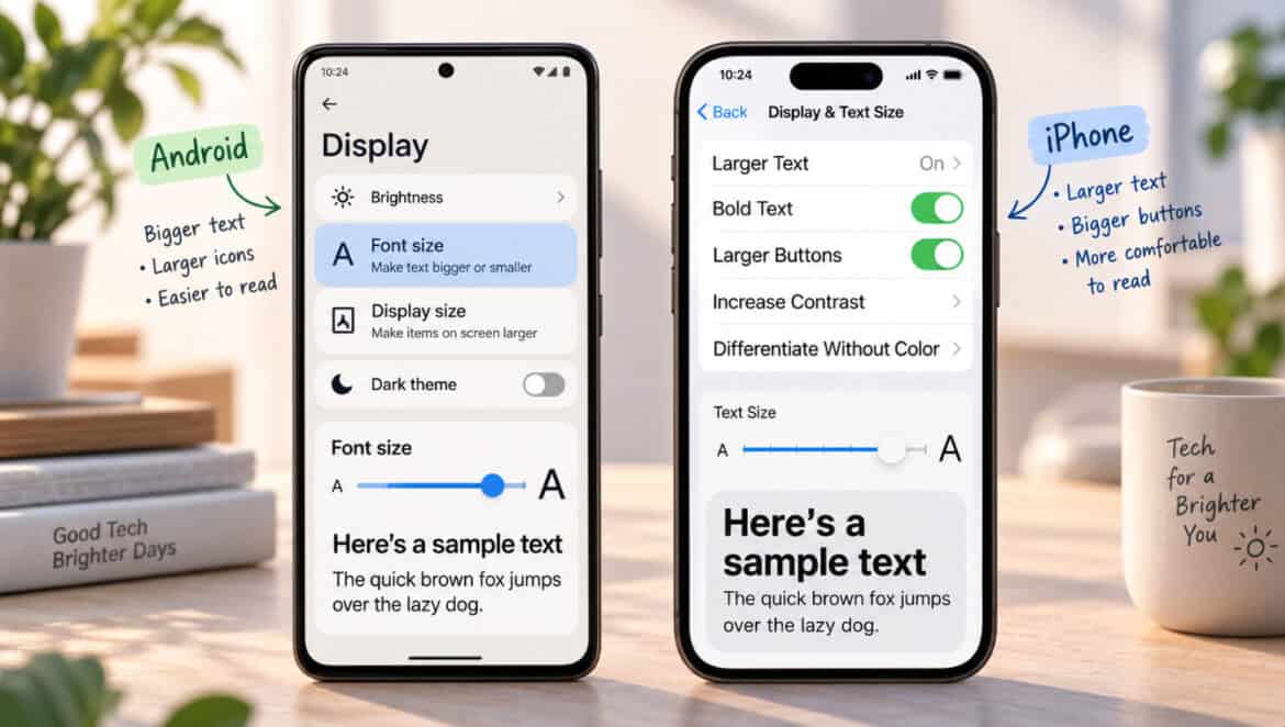 Android, Samsung, iPhone дээр үсгийг томруулах хамгийн хялбар арга