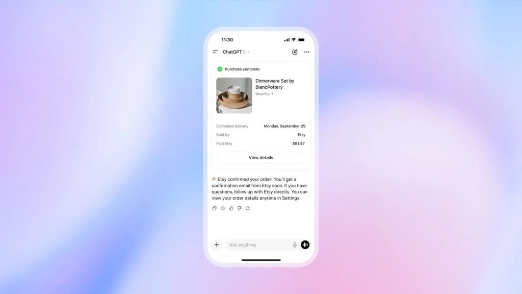 OpenAI нь ChatGPT дээр шууд бүтээгдэхүүн худалдан авах боломжийг нэвтрүүллээ 6 OpenAI нь ChatGPT дээр шууд бүтээгдэхүүн худалдан авах боломжийг нэвтрүүллээ